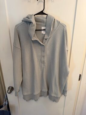 Aerie gray tunic sweatshirt